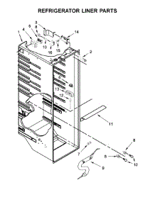 Refrigerator Liner Parts parts for Whirlpool Refrigerator WRS586FLDM03 from AppliancePartsPros.com