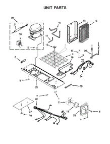Unit Parts parts for Whirlpool Refrigerator WRS586FLDM03 from AppliancePartsPros.com
