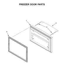Freezer Door Parts parts for Whirlpool Refrigerator WRFA32SMHN00 from AppliancePartsPros.com