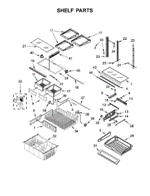 Shelf Parts parts for Whirlpool Refrigerator WRFA32SMHN00 from AppliancePartsPros.com