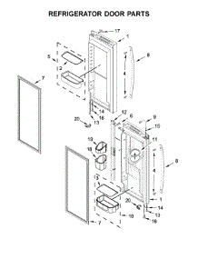 Refrigerator Door Parts parts for Whirlpool Refrigerator WRF550CDHZ00 from AppliancePartsPros.com