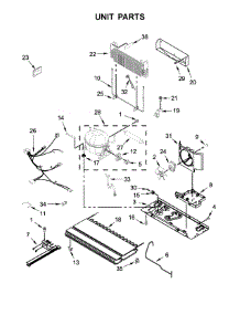 Unit Parts parts for Whirlpool Refrigerator WRF550CDHZ00 from AppliancePartsPros.com