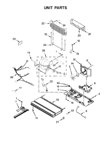 Unit Parts parts for Whirlpool Refrigerator WRF532SMHV00 from AppliancePartsPros.com