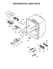 Refrigerator Liner Parts parts for Whirlpool Refrigerator WRFA35SWHN00 from AppliancePartsPros.com