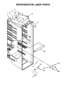 Refrigerator Liner Parts parts for Whirlpool Refrigerator WRS588FIHB00 from AppliancePartsPros.com