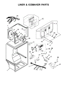 Liner & Icemaker Parts parts for Whirlpool Refrigerator WRT348FMEZ00 from AppliancePartsPros.com