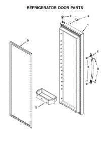 Refrigerator Door Parts parts for Whirlpool Refrigerator WRS588FIHZ00 from AppliancePartsPros.com