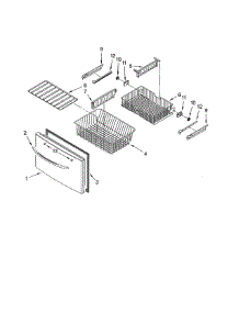 Freezer Door Parts parts for Whirlpool Refrigerator GI5FSAXVY03 from AppliancePartsPros.com