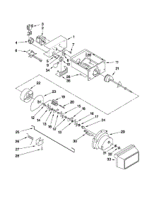 Motor And Ice Container Parts parts for Whirlpool Refrigerator ED2CHQXVQ03 from AppliancePartsPros.com