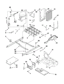 Unit Parts parts for Whirlpool Refrigerator ED2CHQXVQ03 from AppliancePartsPros.com