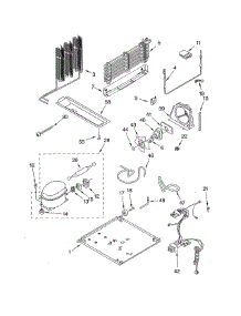 Unit parts for Whirlpool Refrigerator ET8GHMXLQ02 from AppliancePartsPros.com