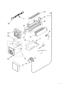 Icemaker parts for Whirlpool Refrigerator ED5THAXMS10 from AppliancePartsPros.com