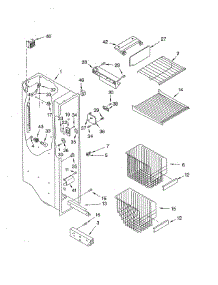 Freezer Liner parts for Whirlpool Refrigerator ED5THAXMS10 from AppliancePartsPros.com