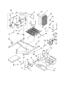 Unit parts for Whirlpool Refrigerator ED5THAXMS10 from AppliancePartsPros.com