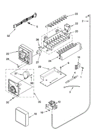 Icemaker Parts, Parts Not Illustrated parts for Whirlpool Refrigerator ED5SHAXMT10 from AppliancePartsPros.com