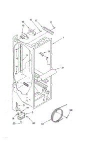 Refrigerator Liner parts for Whirlpool Refrigerator ED5SHEXMQ10 from AppliancePartsPros.com