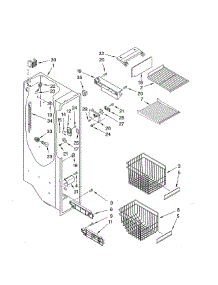 Freezer Liner parts for Whirlpool Refrigerator GS6NHAXVY04 from AppliancePartsPros.com