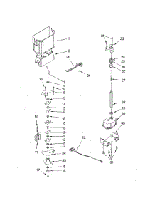 Motor & Ice Container parts for Whirlpool Refrigerator GS6NHAXVA04 from AppliancePartsPros.com