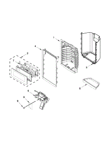 Dispenser Front Parts parts for Whirlpool Refrigerator WRF736SDAT00 from AppliancePartsPros.com