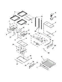 Shelf Parts parts for Whirlpool Refrigerator WRF736SDAF00 from AppliancePartsPros.com