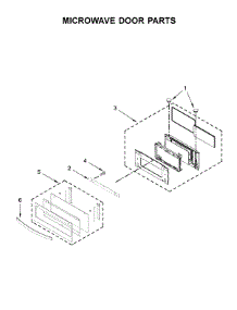 Microwave Door Parts parts for Whirlpool Wall Oven WOC75EC0HW01 from AppliancePartsPros.com