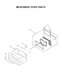 Microwave Door Parts parts for Whirlpool Wall Oven WOC75EC0HV01 from AppliancePartsPros.com