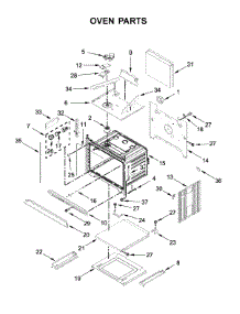 Oven Parts parts for Whirlpool Wall Oven WOC75EC0HV01 from AppliancePartsPros.com