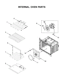 Internal Oven Parts parts for Whirlpool Wall Oven WOS72EC7HS01 from AppliancePartsPros.com