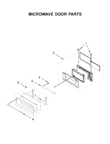 Microwave Door Parts parts for Whirlpool Wall Oven WOCA7EC0HN01 from AppliancePartsPros.com