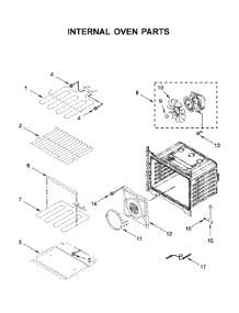 Internal Oven Parts parts for Whirlpool Wall Oven WOS97EC0HZ01 from AppliancePartsPros.com