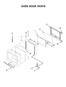 Oven Door Parts parts for Whirlpool Wall Oven WOC97EC0HZ01 from AppliancePartsPros.com