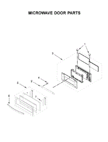 Microwave Door Parts parts for Whirlpool Wall Oven WOC97EC0HZ01 from AppliancePartsPros.com