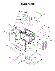 Oven Parts parts for Whirlpool Wall Oven WOC75EC7HS01 from AppliancePartsPros.com
