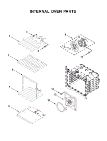 Internal Oven Parts parts for Whirlpool Wall Oven WOC75EC7HS01 from AppliancePartsPros.com