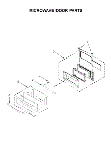 Microwave Door Parts parts for Whirlpool Wall Oven WOC75EC7HV01 from AppliancePartsPros.com
