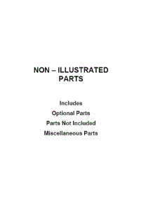 Optional Parts (Not Included) parts for Whirlpool Wall Oven WOD77EC0HW01 from AppliancePartsPros.com