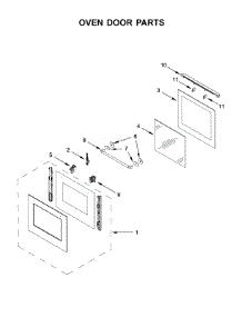 Oven Door Parts parts for Whirlpool Wall Oven WOS52EM4AS1 from AppliancePartsPros.com