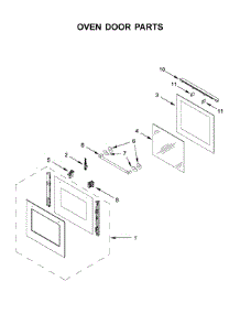 Oven Door Parts parts for Whirlpool Wall Oven WOS52EM4AS3 from AppliancePartsPros.com