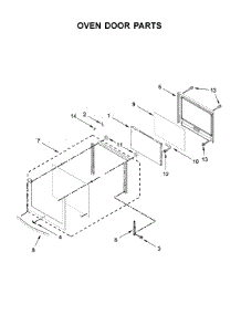 Oven Door Parts parts for Whirlpool Wall Oven WOC54EC0AS05 from AppliancePartsPros.com