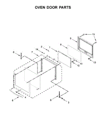Oven Door Parts parts for Whirlpool Wall Oven WOC95EC0AS05 from AppliancePartsPros.com