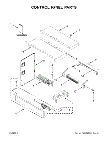 Control Panel Parts parts for Whirlpool Wall Oven WOC95EC0AB05 from AppliancePartsPros.com