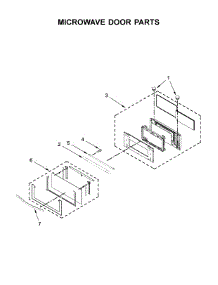 Microwave Door Parts parts for Whirlpool Wall Oven WOC95EC0AB05 from AppliancePartsPros.com