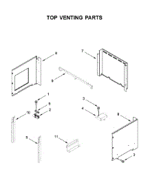 Top Venting Parts parts for Whirlpool Wall Oven WOC97ES0ES04 from AppliancePartsPros.com