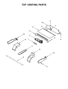 Top Venting Parts parts for Whirlpool Wall Oven WOS51ES4ES01 from AppliancePartsPros.com