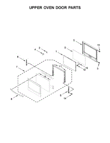 Upper Oven Door Parts parts for Whirlpool Wall Oven WOD51EC0HS01 from AppliancePartsPros.com