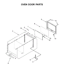 Oven Door Parts parts for Whirlpool Wall Oven WOS51EC0AS05 from AppliancePartsPros.com