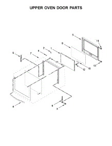 Upper Oven Door Parts parts for Whirlpool Wall Oven WOD97ES0ES03 from AppliancePartsPros.com