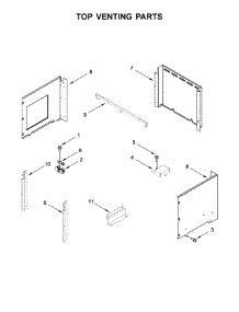 Top Venting Parts parts for Whirlpool Wall Oven WOC97ES0ES03 from AppliancePartsPros.com