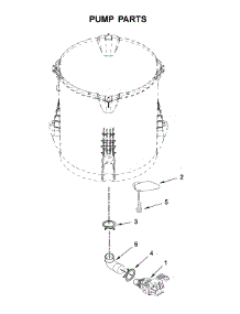 Pump Parts parts for Whirlpool Washer WTW7000DW4 from AppliancePartsPros.com