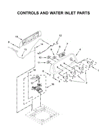 Controls And Water Inlet Parts parts for Whirlpool Washer WTW4855HW1 from AppliancePartsPros.com